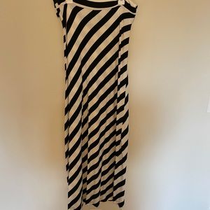 Stripped maxi skirt
